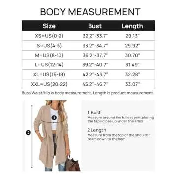 ZESICA Women's Casual Lapel Cardigan Long Sleeve Open Front Irregular Hem Soft Knitted Sweater Coat with Pockets,Oats,Small