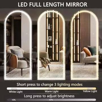 Hasipu 71x24 LED Full Length Mirror with Modern Design