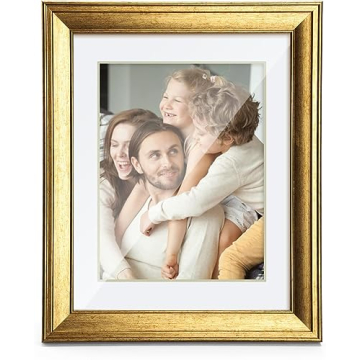 TWING 11x14 Picture Frame Gold - Perfect for 8x10 and 11x14 Photos, Stylish Decor