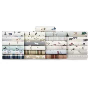 Eddie Bauer Cozy Queen Flannel Sheet Set - Warm Bedding