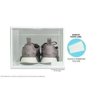 Sturdy Clear Shoe Storage Boxes - 3 Pack for Organizing