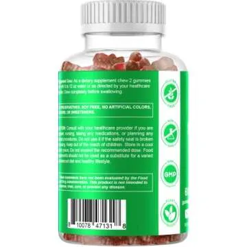 Vitamatic Irish Sea Moss Gummies - 3000 mg - 60 Vegan Gummies - Made with Bladderwrack & Burdock Root - Seamoss Supplement for Thyroid, Energy, Immune Support