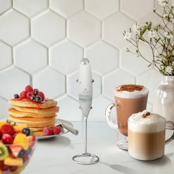 Zulay Kitchen Powerful Milk Frother Wand for Café-Quality Drinks