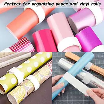 HappyHapi 42 Pack Slap Bracelets White, 8.7 x 1.2 Inch DIY Slap Bands Party Favors for Birthday,Halloween,Christmas, Blank Soft Wristband School Craft Projects, DIY Painting, Corsage, Vinyl Wrapping