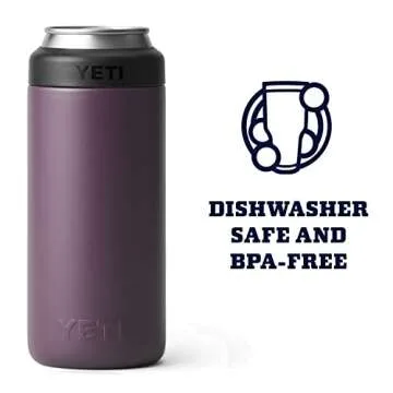 YETI Rambler 12 oz. Colster Slim Can Insulator for the Slim Hard Seltzer Cans, Nordic Purple