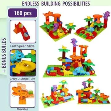 Dino Dash Marble Run - 160 pc STEM Toy for Kids 3-8