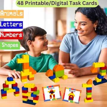 Marble Run for Kids Ages 3-5 & Up (160 pcs)- Dino Dash Building Block Marble Track Compatible w/Duplo Blocks - STEM Marble Run Set - Montessori Marble Runs for Kids 4-8 - Marble Set