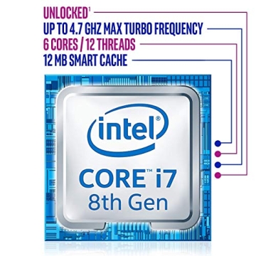 Intel Core i7-8700K Processor Unlocked 6 Cores Turbo Performance