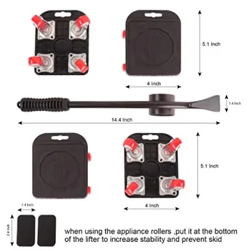 Arkioo Furniture Lifters Easy Moving Dollies 660lbs