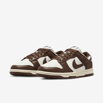 Nike Women's Dunk Low Basketball Shoes in Sail/Caco Wow