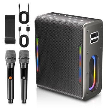 Myscenetang Portable Bluetooth Karaoke Machine