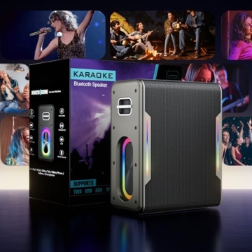 Myscenetang Portable Bluetooth Karaoke Machine