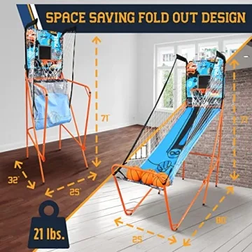 SereneLife Basketball Arcade Game with LED Scoreboard