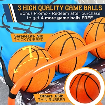 SereneLife Basketball Arcade Game with LED Scoreboard