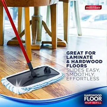 Millifiber Microfiber Mop Refills 15x8 Inches, 3-Pack