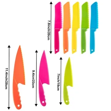 JOVITEC 8 Pcs Kid Chef Knife Set for Safe Cooking