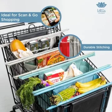 Lotus Trolley Bags - Eco-Friendly Shopping Bag Set