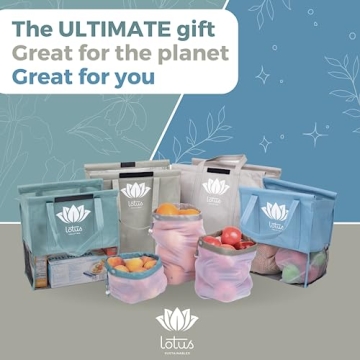 Lotus Trolley Bags - Eco-Friendly Shopping Bag Set