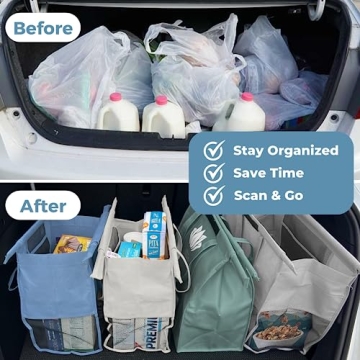 Lotus Trolley Bags - Eco-Friendly Shopping Bag Set