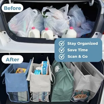 Lotus Trolley Bags - Eco-Friendly Shopping Bag Set