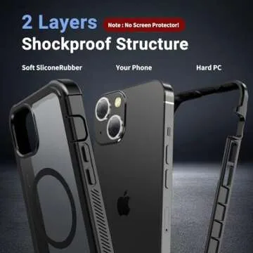 Jaroco iPhone 14 Case - Heavy Duty Protection with MagSafe Compatibility