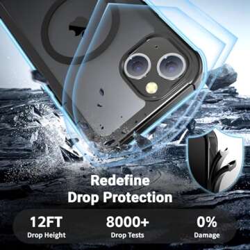 Jaroco iPhone 14 Case with MagSafe Military Grade Drop Protection