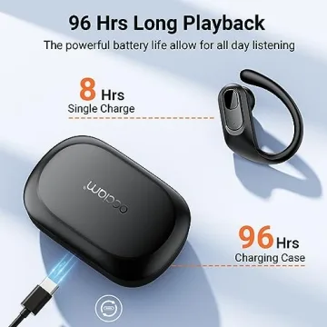Occiam Wireless Bluetooth Earbuds - 96H Playback Gym