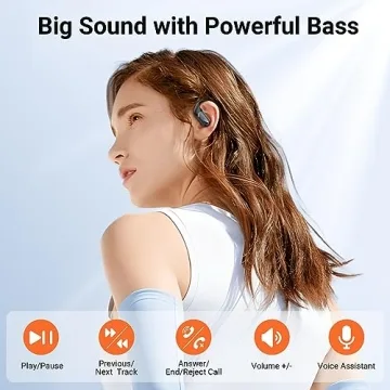 Occiam Wireless Bluetooth Earbuds - 96H Playback Gym