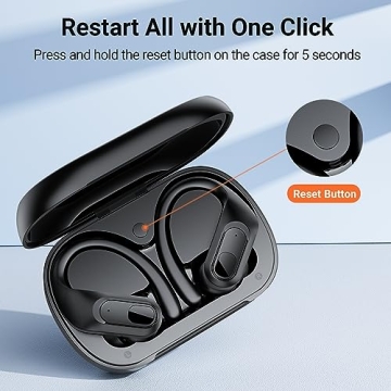 Occiam Wireless Bluetooth Earbuds - 96H Playback Gym