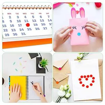 Boao Round Dot Stickers 3/4 Inch Diameter Circle Dot Coding Labels Multicolor, Polka Circle Assorted Colors Sticker for Classroom, Office or Family(5600 Pieces)
