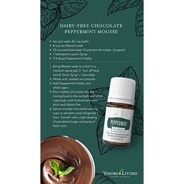 Young Living Peppermint Vitality Essential Oil | 5 ml | Dietary Supplement for Digestive Support and...