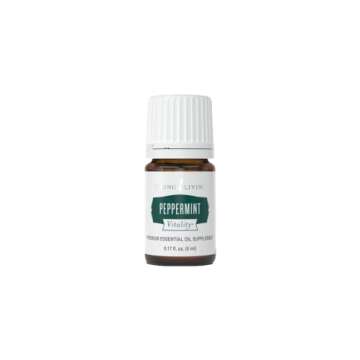 Young Living Peppermint Vitality Essential Oil | 5 ml | Dietary Supplement for Digestive Support and Refreshing Flavor