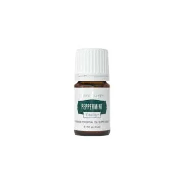 Young Living Peppermint Vitality Essential Oil | 5 ml | Dietary Supplement for Digestive Support and Refreshing Flavor