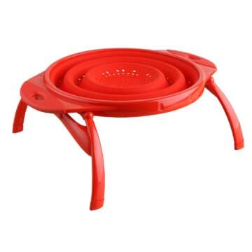Dexas POP Collapsible Silicone Colander - Space-Saving & Durable Kitchen Essential