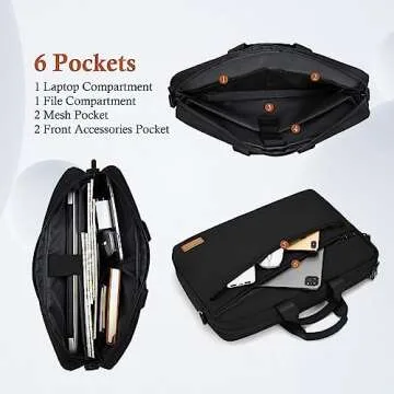 Bagasin 15-16 inch Laptop Shoulder Bag - Water-Repellent