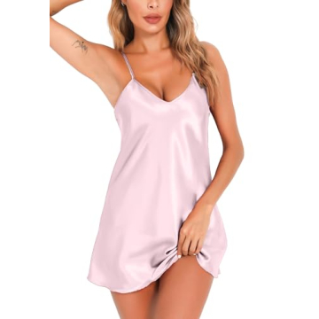 Luxurious Vlazom Satin Nightgown for Elegant Nights
