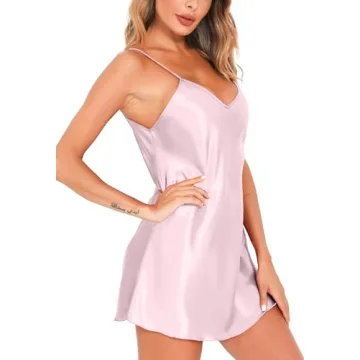 Luxurious Vlazom Satin Nightgown for Elegant Nights