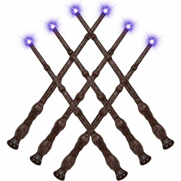 Light Up Magic Wand Set for Wand Lovers - 6PCS