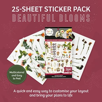 Happy Planner Sticker Pad 264 Floral Creatives for Journals
