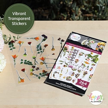 Happy Planner Sticker Pad 264 Floral Creatives for Journals