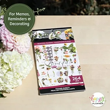 Happy Planner Sticker Pad 264 Floral Creatives for Journals