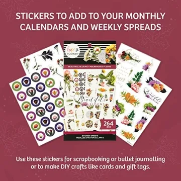 Happy Planner Sticker Pad 264 Floral Creatives for Journals