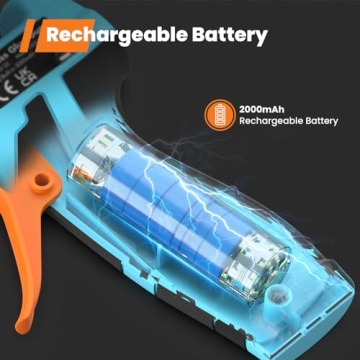 Gogonova Cordless Hot Glue Gun - Fast 15s Heating with Sticks
