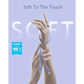 Anker USB-C to Lightning Cable, 641 Cable (Lavender Grey, 6ft), MFi Certified, Powerline III Flow Si...