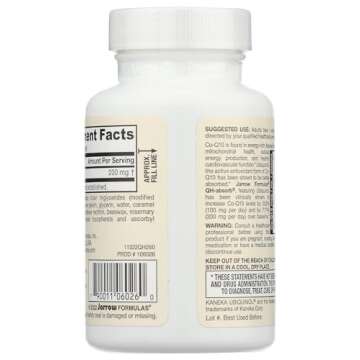 Jarrow Formulas QH-absorb 200 mg - 60 Softgels - High Absorption Co-Q10 - Active Antioxidant Form of...