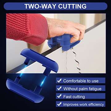 Edge Banding Trimmer,Veneer Trimmer with Tungsten Carbide Blades for Edge Trimmer Woodworking 1 Pack...