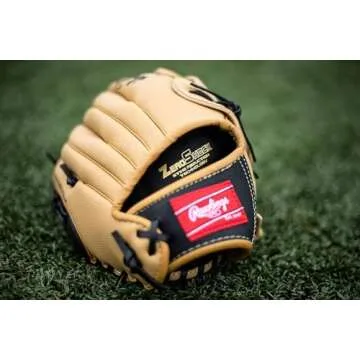 Rawlings | PLAYERS Series T-Ball & Youth Baseball Glove | Right Hand Throw | 11.5" | Camel/Black