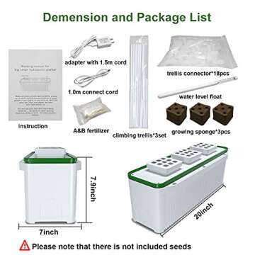 Smart Hydroponics Kit for Herbs and Vegetables Indoors