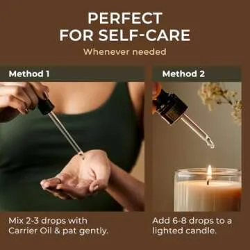 Gya Labs Rose Geranium Essential Oil - 100% Pure Floral Scent