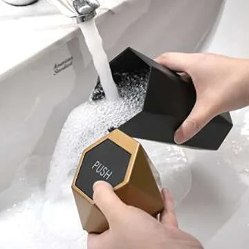 Casturu Car Trash Can with Lid, New Car Dustbin Diamond Design，Waterproof Automatic Portable Mini Trash Can for Car, Office ＆ Home